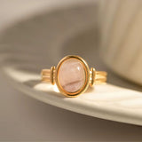 NATURAL STONE RING (ADJUSTABLE)