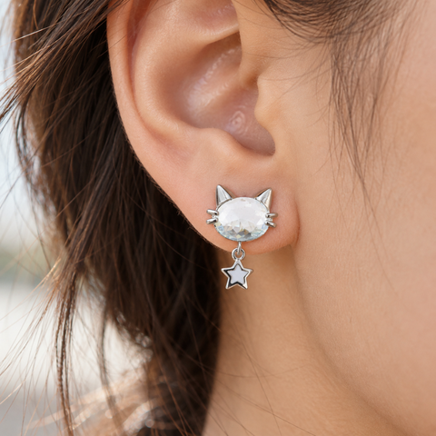STAR CAT EARRINGS (PAIR)