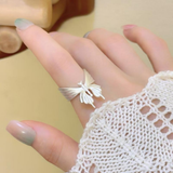 DOWN BUTTERFLY RING