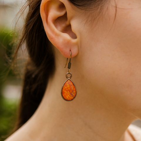 OYSTER BOHO EARRINGS (PAIR)