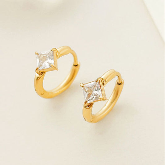 DIAMOND HUGGIE EARRINGS (PAIR)