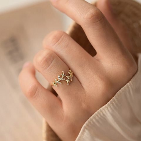 Olive branch ring discount