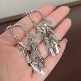 GEOMETRIC TASSEL EARRINGS (PAIR)