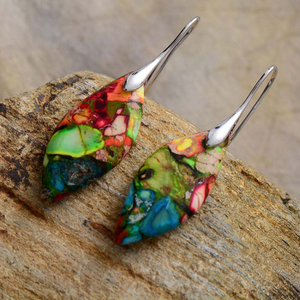 BOHEMIAN LEAF EARRINGS (PAIR)