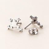 TINY FROG EARRINGS (PAIR)