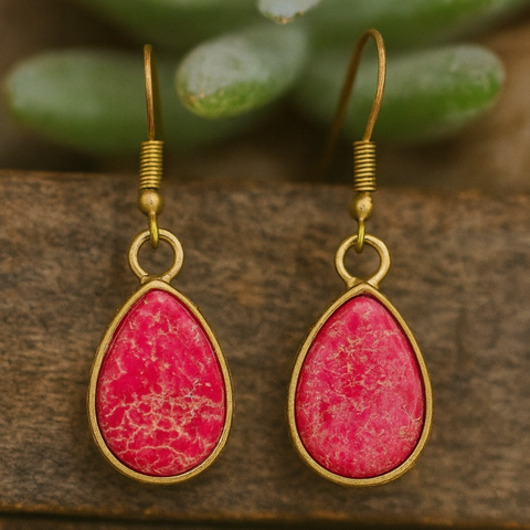 OYSTER BOHO EARRINGS (PAIR)
