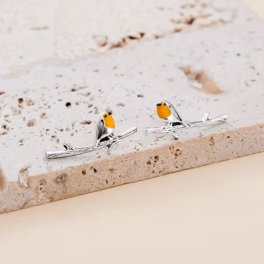 ROBIN BIRDS EARRINGS (PAIR) – Ashlen