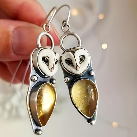 OWL EARRINGS (PAIR)