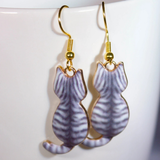 CHARMING CAT EARRINGS (PAIR)