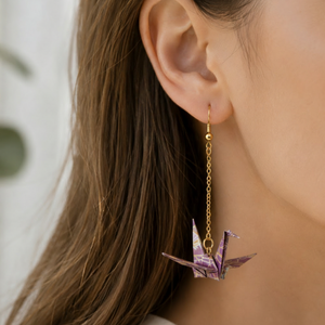 ORIGAMI DRAGON EARRINGS (PAIR)