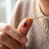 DAINTY LADYBUG NECKLACE