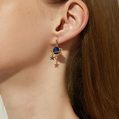 ASTRONAUT & PLANET EARRINGS (PAIR)