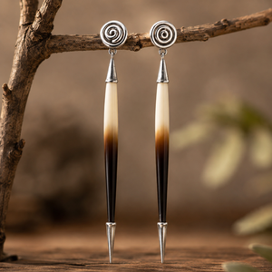 PORCUPINE QUILL EARRINGS (PAIR)