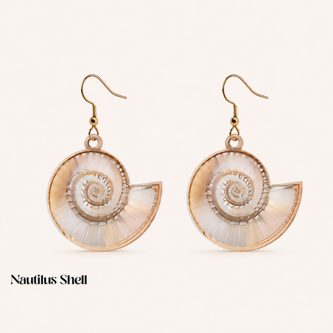 SEASHELL EARRINGS (PAIR)