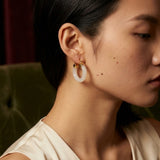 LARGE JADE HOOPS (PAIR)