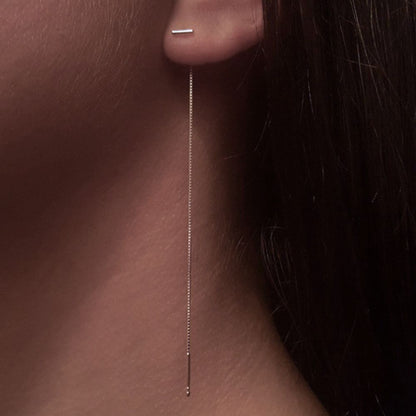 THREADER BAR EARRINGS (PAIR)