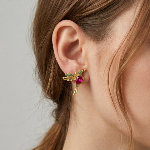 HUMMINGBIRD STUD EARRINGS (PAIR)
