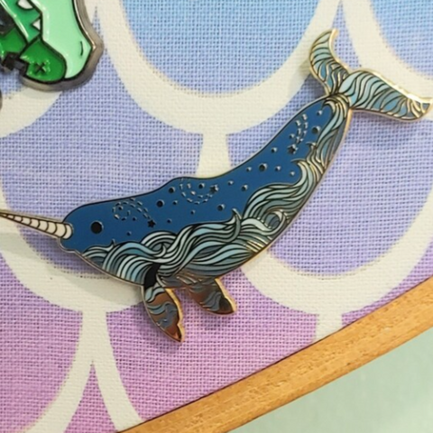 STARRY WHALE ENAMEL PIN