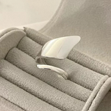 SCULPTED SILVER WRAP RING (ADJUSTABLE)