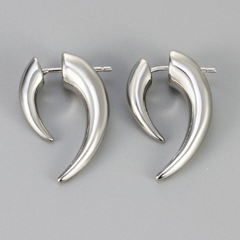 HORN EARRINGS (PAIR)