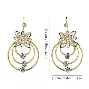 LOTUS SPARKLE HOOPS (PAIR)