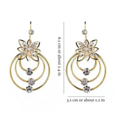 LOTUS SPARKLE HOOPS (PAIR)