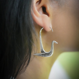 SWAN EARRINGS (PAIR)