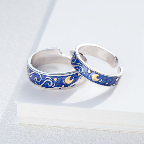 STARRY NIGHT RING SET (ADJUSTABLE)