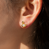 SWAN OPAL EARRINGS (PAIR)