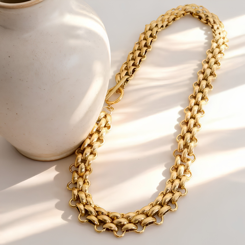 CHUNKY MESH CHAIN NECKLACE