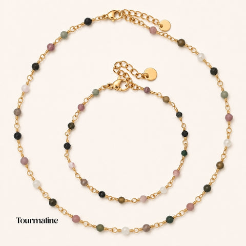 RAW EMERALD GEMSTONE SET