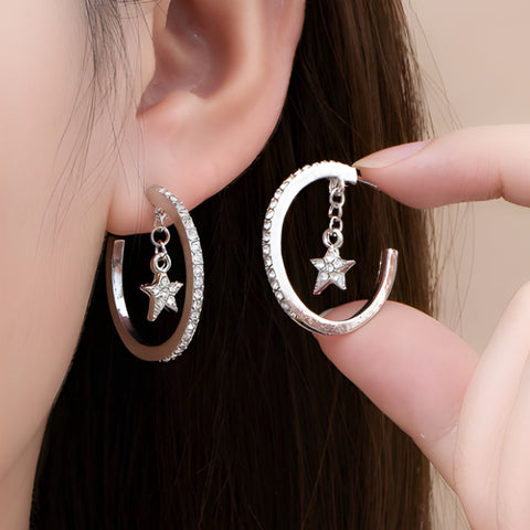 ELEGANT HOOP EARRINGS (PAIR)