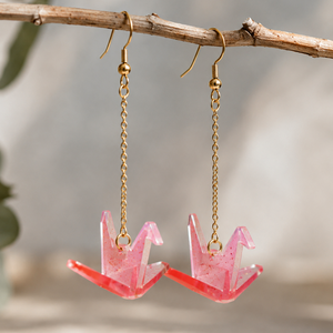 ORIGAMI DRAGON EARRINGS (PAIR)