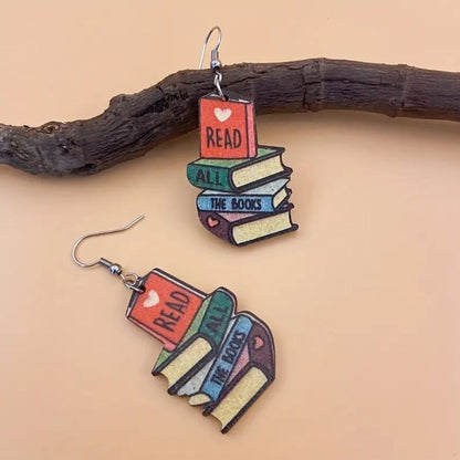 LITERARY BOOKS EARRINGS (PAIR)