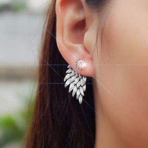 ANGEL WING STUD EARRINGS (PAIR)