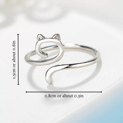 KITTEN CRAFT CROCHET RING (ADJUSTABLE)