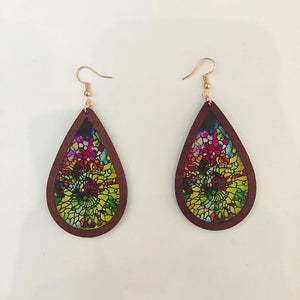 MOSAIC TEARDROP EARRINGS (PAIR)