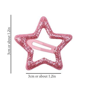 COLORFUL STAR HAIRPINS (Set of 5 Pairs)
