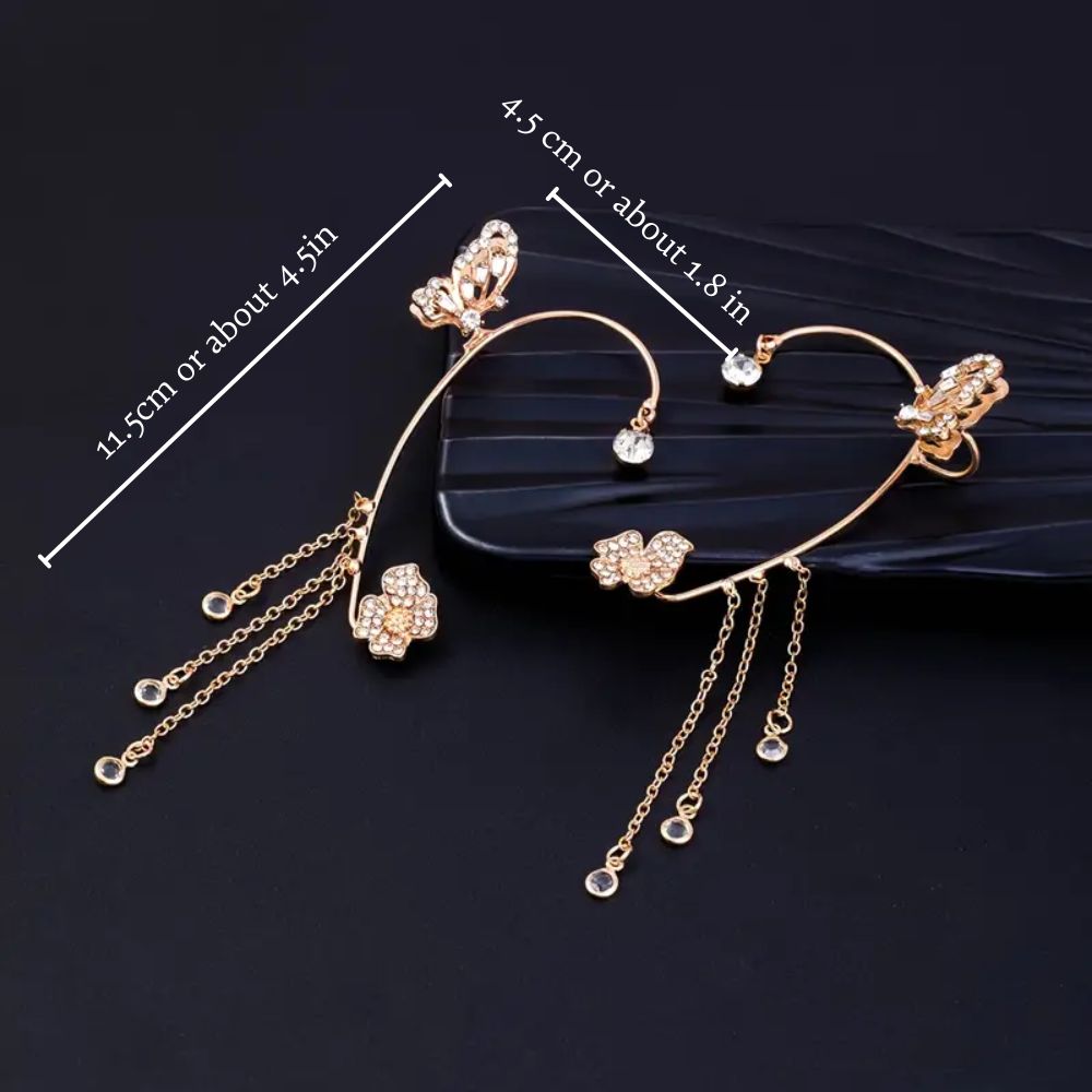 SWEET BUTTERFLY EAR CUFFS (PAIR)