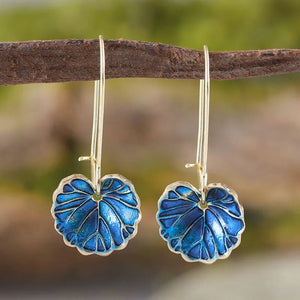 TURQUOISE LEAF EARRINGS (PAIR)