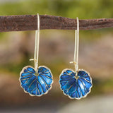 TURQUOISE LEAF EARRINGS (PAIR)