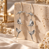FLYING BIRD DANGLE EARRINGS (PAIR)
