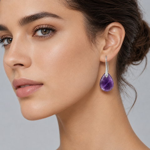 AMETHYST TWILIGHT EARRINGS (PAIR)