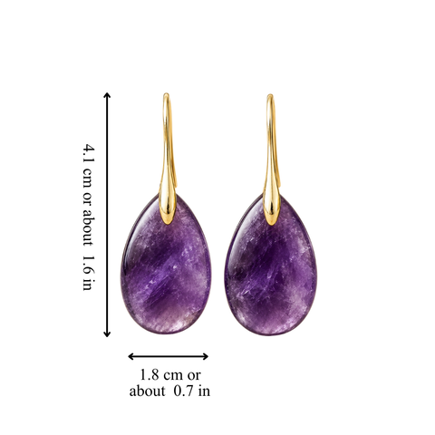 AMETHYST TWILIGHT EARRINGS (PAIR)