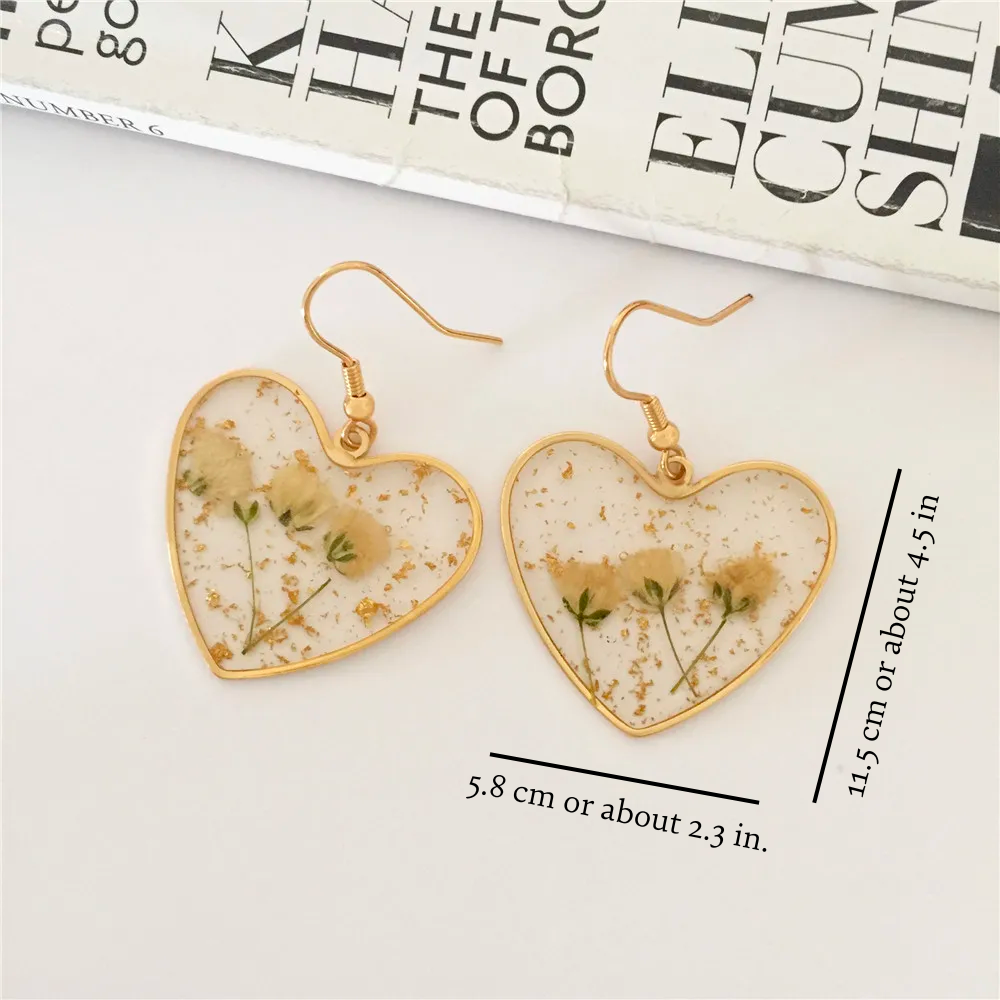 BLOSSOM HEART EARRINGS (PAIR)