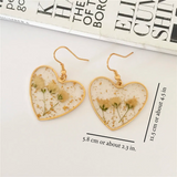 BLOSSOM HEART EARRINGS (PAIR)