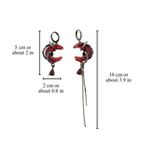 BLOOD MOON GOTHIC EARRINGS (PAIR)