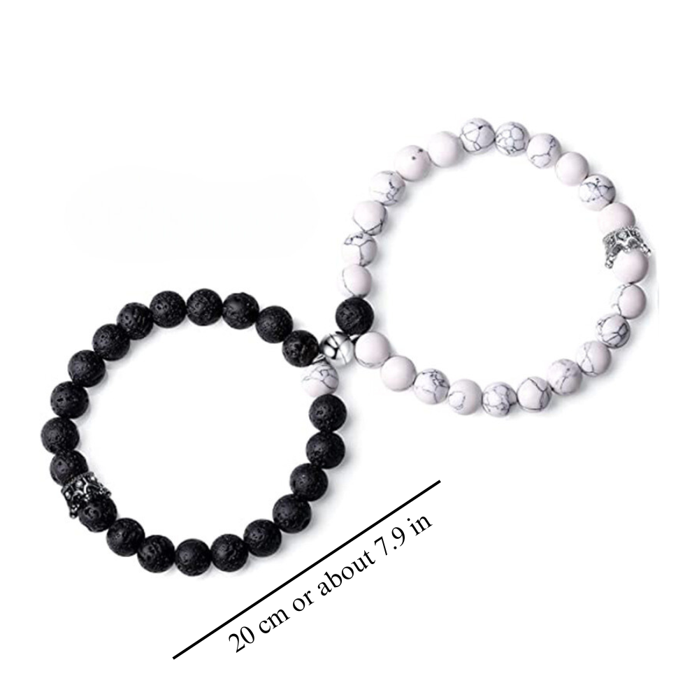 2PCS MAGNETIC COUPLE BRACELETS (ADJUSTABLE)