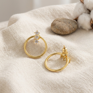 DAINTY CIRCLE EARRINGS (PAIR)