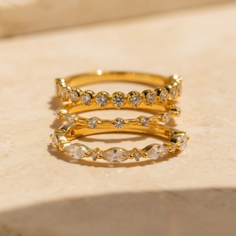 DIAMOND STACKING RING SET